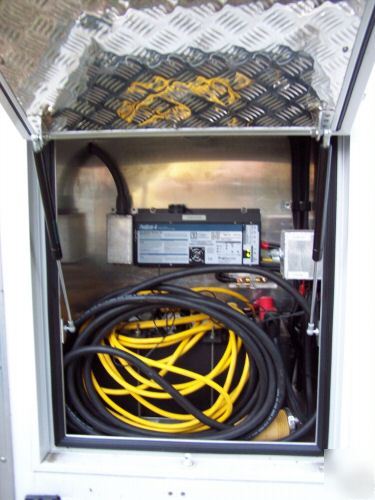Mobile command post trailer diesel generator office