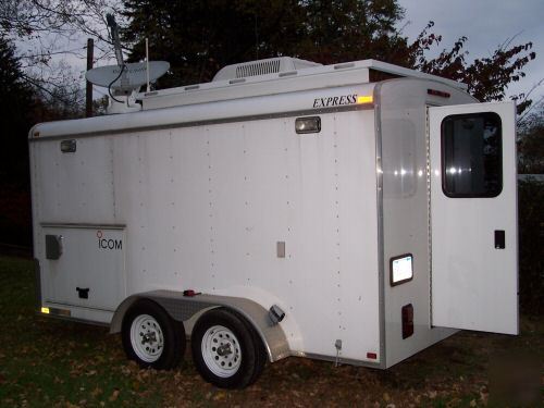 Mobile command post trailer diesel generator office