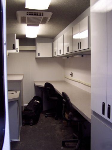 Mobile command post trailer diesel generator office