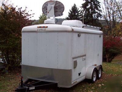 Mobile command post trailer diesel generator office