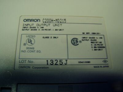 Omron input output unit m/n: C200H-MD215