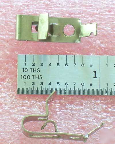 Package of 12 medium plated fahnestock clips