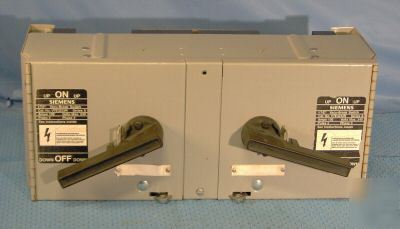 Siemens double throw vacu-break switch 100 amps V7E323R