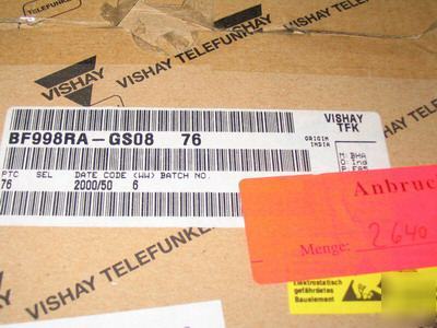 Vishay dual gate mos-fieldeffect tetrode SOT143 BF998RA
