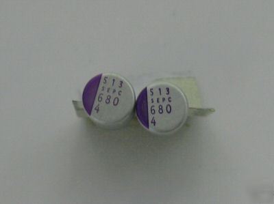 4 sanyo sepc 4V 680UF os-con aluminum solid capacitors