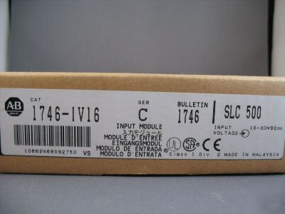 Allen bradley 1746-IV16 ser c input module slc 500