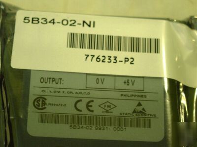 Analog devices 5B34-02 -ni rtd input module nip