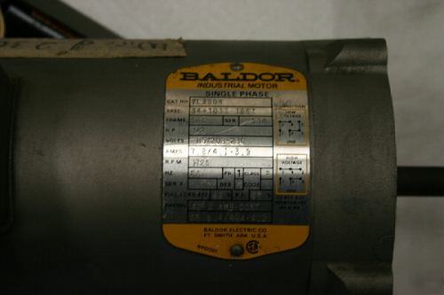 Baldor ind. motor 1/2 hp