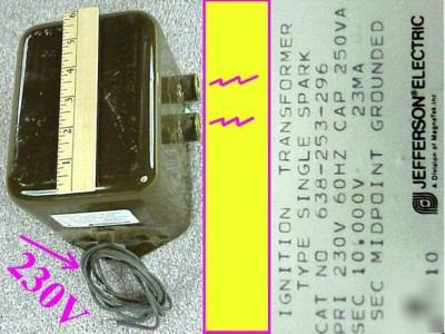 Jefferson ignition xfmr 10000 vrms 23MA nos 638-253-288