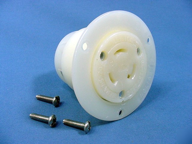 Leviton L5-20 locking flanged outlet 20A 125V 2316