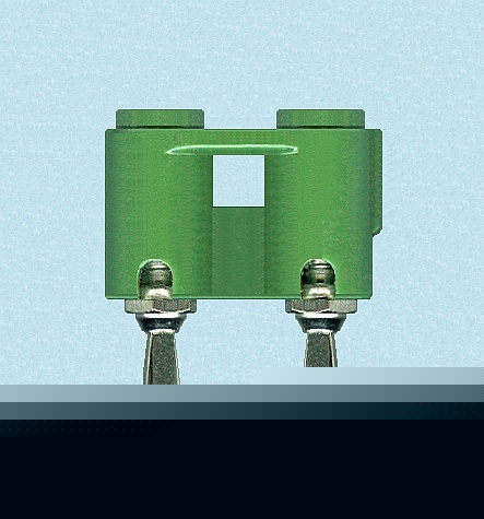 Lot (10) e.f. johnson green dual solderless banana plug
