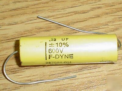 New 10PCS 600V 0.22UF axial mylar capacitors 