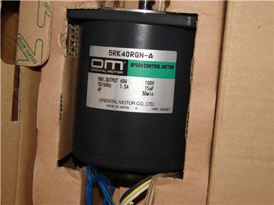 Oriental motor 5RK40RGN-a speed control motor 100V