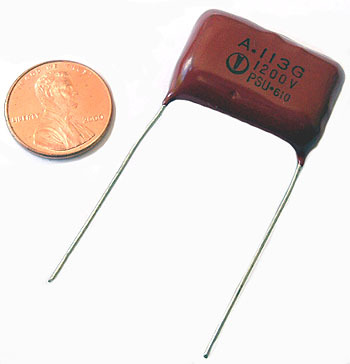 Radial film capacitors ~ .011UF 1200V 2% (10)