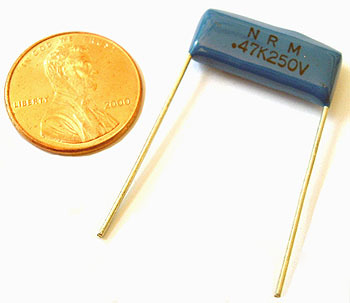 Radial film capacitors ~ .47UF 250V 10% .8