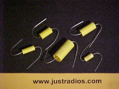 .01UF at 630 volt tubular axial film capacitors qty=33 