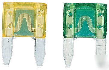 10 x qb mini blade automotive fuse 15A, ato,rohs blue