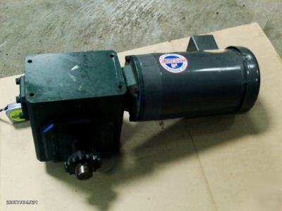 Baldor 3 hp motor & grove gear gearbox high efficiency 