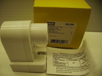 Hubbell florescent bulb slimline lampholder HBL2988 ***