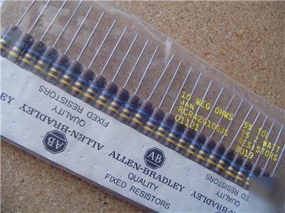 New 25 allen bradley 10 meg ohms 2 watt cc resistors