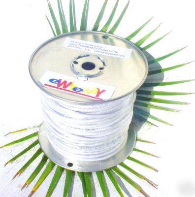 New 250 ft telephone phone wire cable 4 pair nice white
