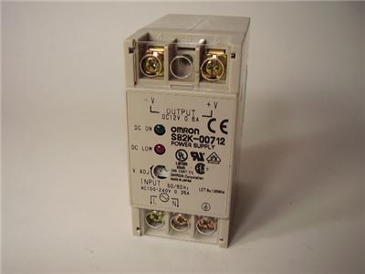 Omron din rail power supply automation S82K-00712
