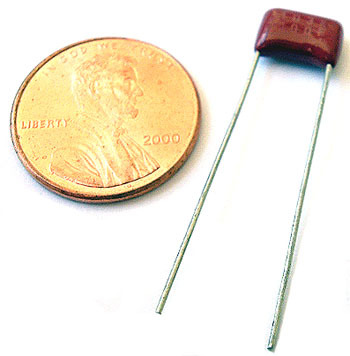 Radial film capacitors ~ .01UF 400V 10% .3
