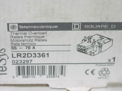 Telemecanique LR2D3361 overload relay LR2D-3361 