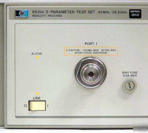 Hp agilent 8515A s-parameter test set 45MHZ to 26.5GHZ