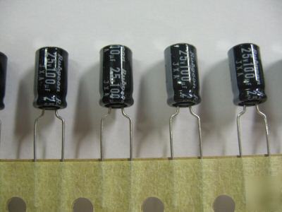100PCS p/n s-200 ; electrolytic cap 100UF , 25V 105*c