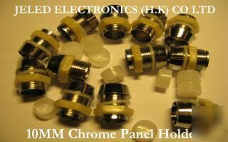200 x 10MM chrome led holder car boat panel display f/s
