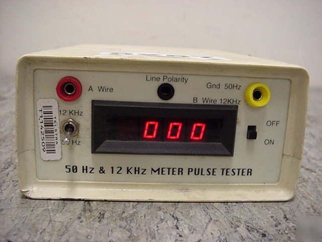 50 hz & 12 khz meter pulse tester