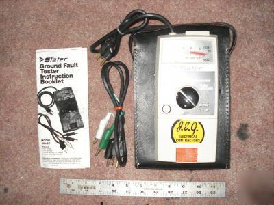 Ground fault tester slater sir-dt 10 a load 135 vac