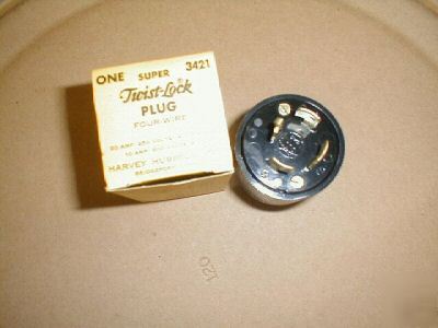 Hubbell twistlock plug 4W 20A-hbl 3421/HBL3421