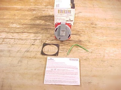 Leviton pin & sleeve 20A 277/480VAC receptacle 520R7W