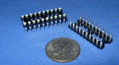 New 24-pin socket machine tooled pins gold inserts 