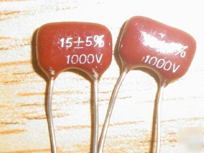 New 5PCS 1000V 15PF dipped silver mica capacitors 
