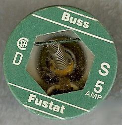 New bussmann S5 5 amp delay fuse fustat buss