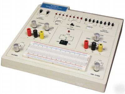New elenco analog digital trainer breadboard with power 