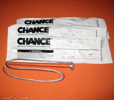 New lot 3 chance fuse links type t M25TA23 25 amps nip