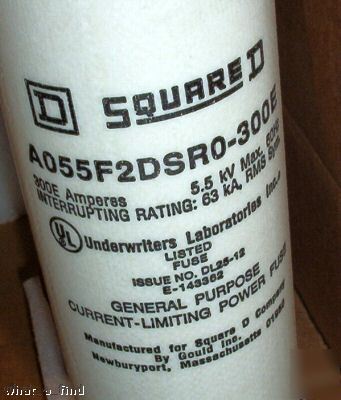 New shawmut square d A055F2DSR0-300E amp 5.5KV fuse