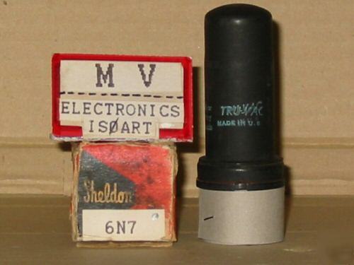 One tube 6N7 tru-vac boxed sheldom nos - valvole 