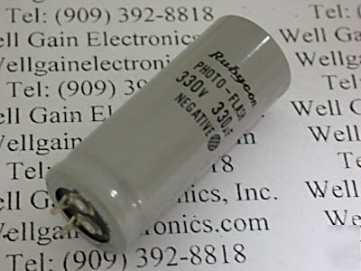 Rubycon strobe photo flash capacitor 330UF 330V nos