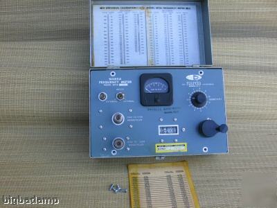 Narda 802B freq meter 2.3G-10.5 ghz. w cal. chart 