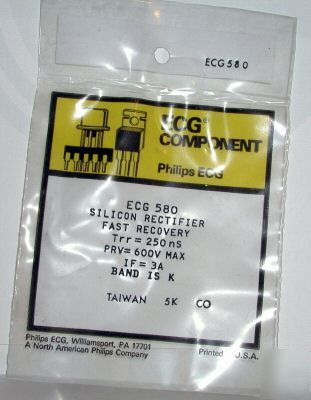 New ECG580 rectifier surplus NTE580