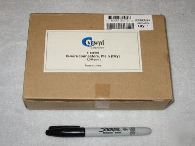 New cynwyd b-wire connectors plain dry 1000 lot beanies 