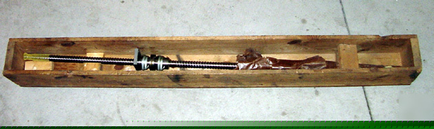 New warner ball screw in crate